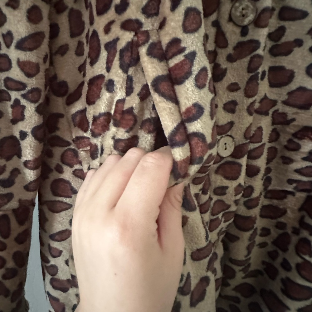 Unbranded Leopard Animal Ears Swing Coat - Picture 4 of 10